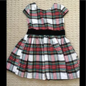 Toddler plaid holiday dress